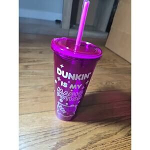 Dunkin Is My Magic Potion Tumbler Halloween Glow In The Dark (Cracked Lid)